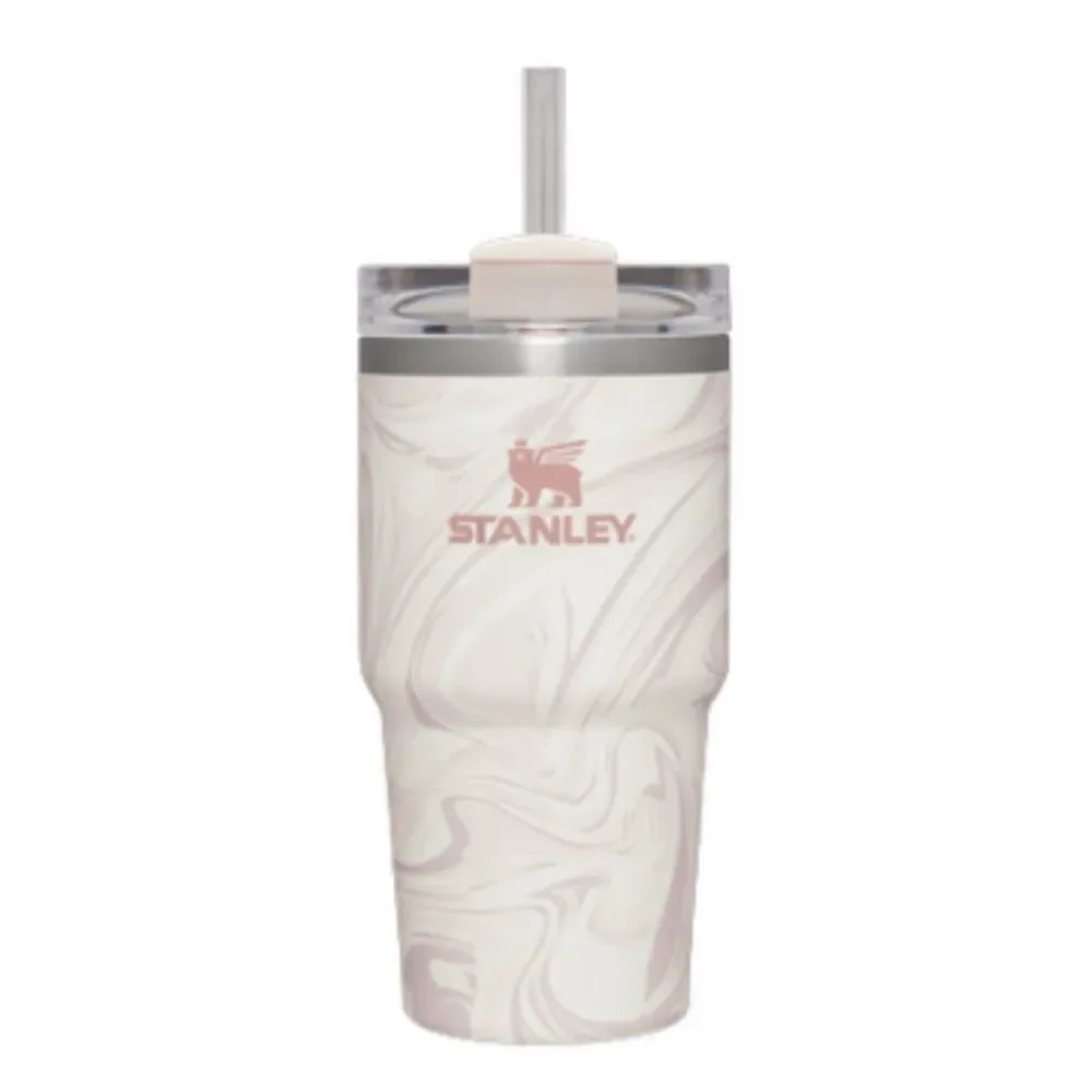 Stanley Quencher H2.0 FlowState 20oz Tumbler, ROSE QUARTZ SWIRL - Picture 5 of 5